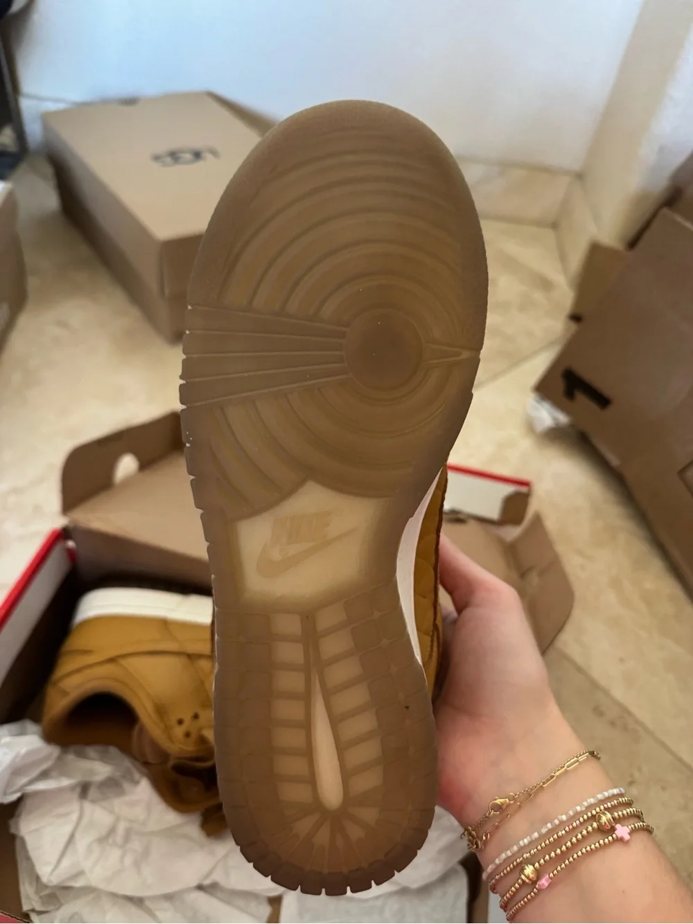 Nike women’s Nike Dunk in Wheat Brown